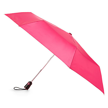 RAINES TOTES AUTO OPEN AND CLOSE UMBRELLA, MEDIUM - MAGENTA New