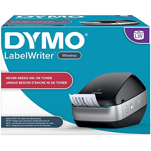 DYMO LABELWRITER WIRELESS LABEL PRINTER DIRECT THERMAL PRINTER GREAT BLACK