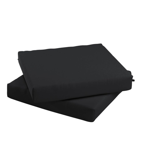 California Umbrella Outdoor Replacement Patio Chair Pad Set of 2, 18"x18"x2.5"