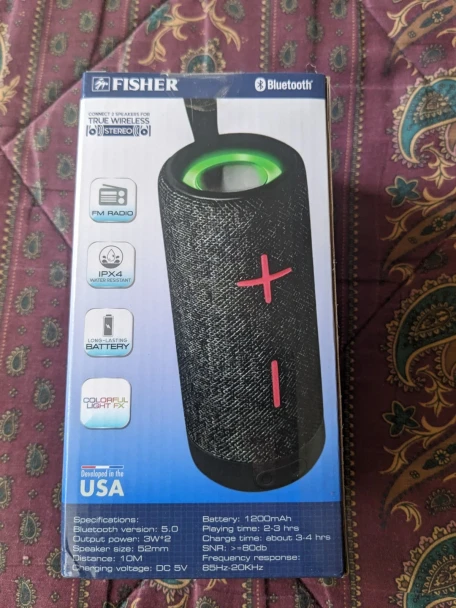 FISHER ROGUE WIRELESS SPEAKER - BLACK