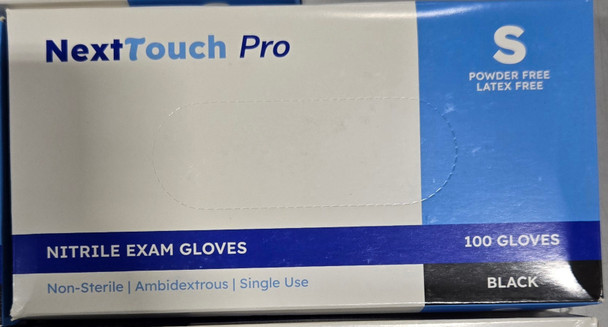GENERIC NITRILE EXAM GLOVES, NON-STERILE, AMBIDEXTROUS - SIZE: MEN S - BLACK