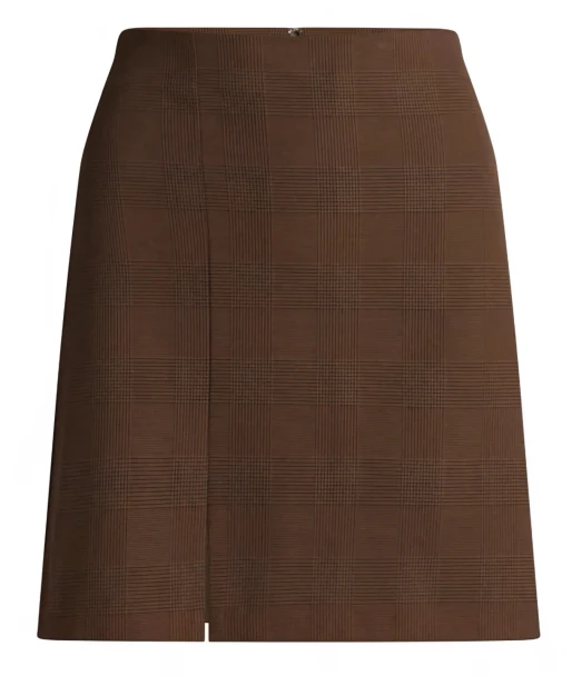 TIME AND TRU WOMEN'S FASHION MINI SKIRT - SIZE: WOMEN M - WARM COFFEE New