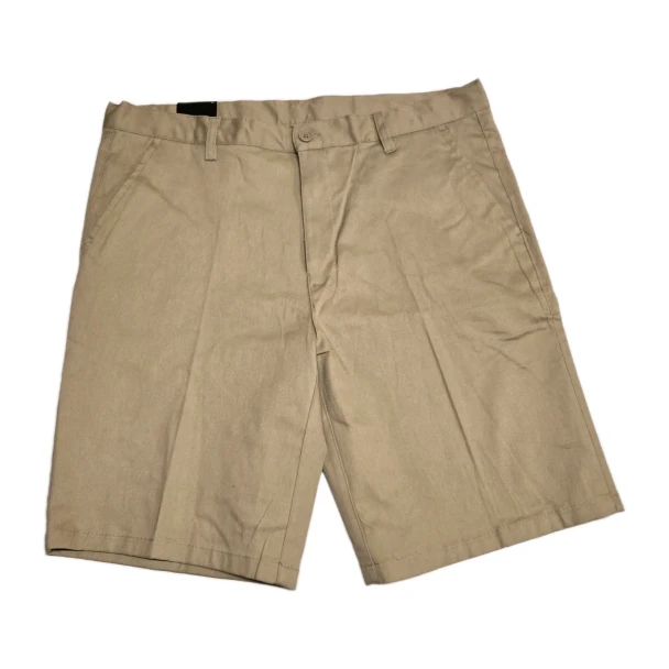 GALAXY BY HARVIC CLASSIC FIT FLAT FRONT SHORTS - SIZE: MEN 36 - KHAKI New