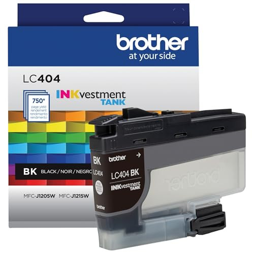 BROTHER GENUINE YIELD BLACK INKVESTMENT TANK INK CARTRIDGE PAGE YIELD- BLACK New