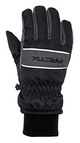 85106-00 ARCTIX KIDS WHITEOUT INSULATED SKI GLOVES - SIZE YOUTH M - BLACK