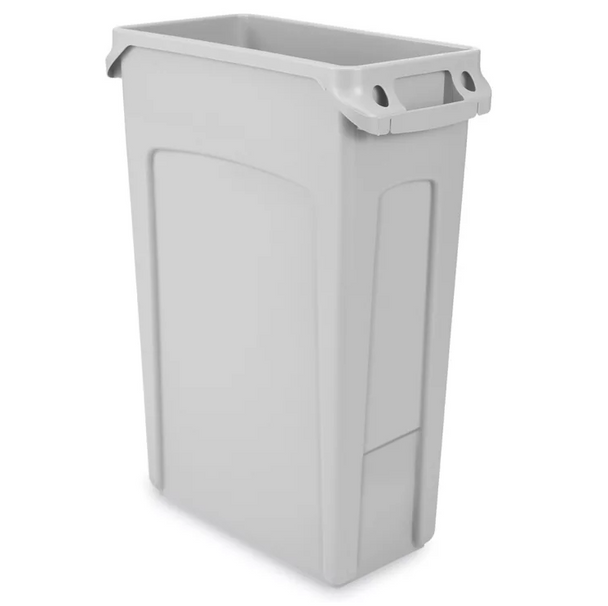 RUBBERMAID SLIM JIM TRASH CAN - 23 GALLON, GRAY 1 PACK - GRAY