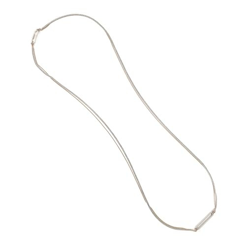 ALLSAINTS JEWELRY WOMEN'S APRIL WRAP STRAND NECKLACE - SILVER TWO - SIZE LARGE New