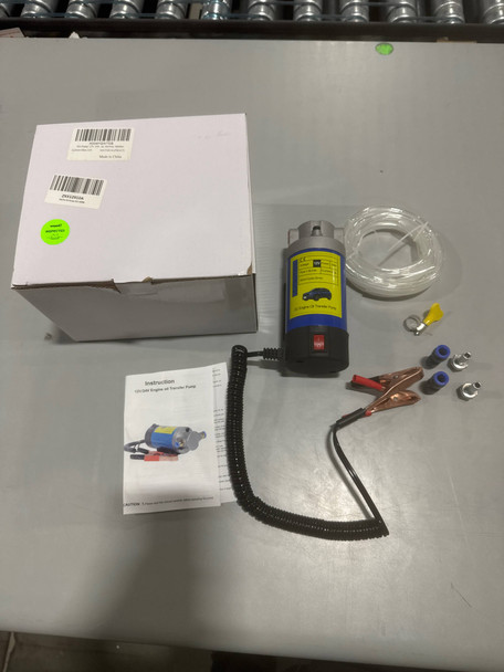 GENERIC 12V OIL EXTRACTOR PUMP 100W, ENGINE OIL EXTRACTOR PUMP - BLACK/BLUE