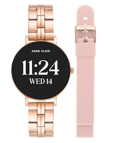 ANNE KLEIN CONNECT IT PRISM SMARTWATCH SET ROSE GOLD/PINK