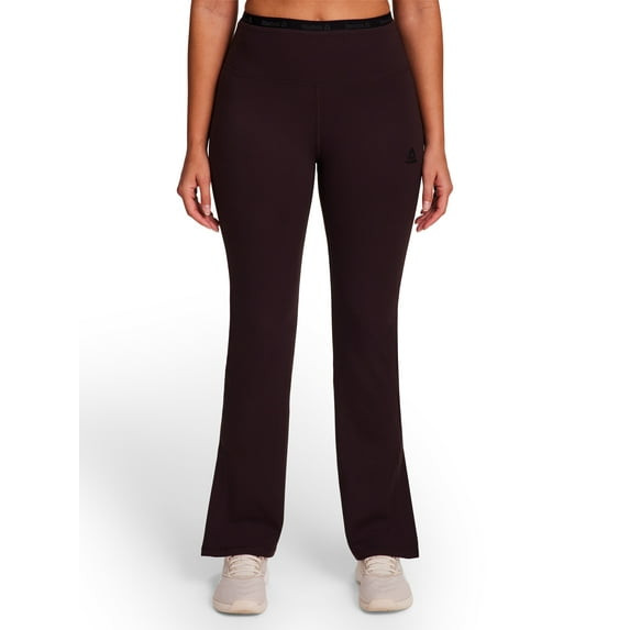 REEBOK WOMEN'S TRANSITION FLARE LEGGING - SIZE: WOMEN 3XL - CHOCOLATE PLUM New