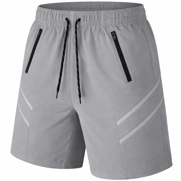 JUMP START PERFORMANCE TRAINING SHORTS ZIPPER POCKETS SIZE MEDIUM - BLK SILVER New