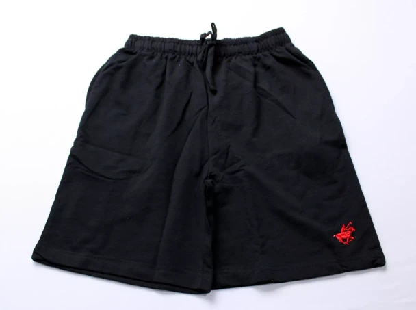 PACIFIC POLO CLUB MEN'S DRAWSTRING LOUNGE SWEAT SHORTS - SIZE: MEN XL - BLACK