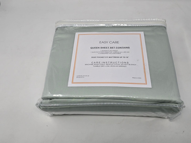 MILANO COLLECTION 1000 THREAD COUNT QUEEN SHEET SET CONTAINS 4 PIECE - GREEN