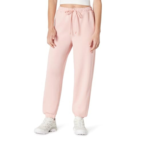AMAZON ESSENTIALS ATHLETIC HIGH RISE LOOSE WORKOUT PANTS - S - DUSTY PINK New