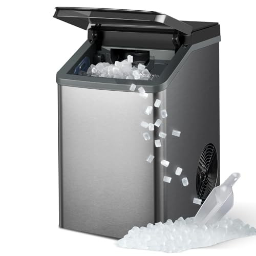GEVI KNOVA GEMI NUGGET ICE MAKER, CRUSHED MAKERS COUNTERTOP, GIMN1002G - GRAY