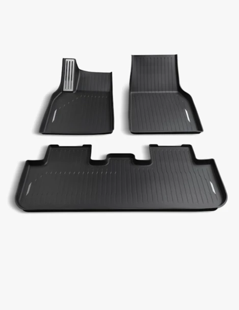 TESLA MODEL Y ALL WEATHER INTERIOR LINERS 2021-2025 3-PIECE SET - BLACK