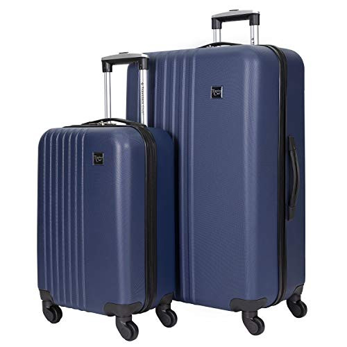 TRAVELERS CLUB COSMO LUGGAGE 2 PIECE SET 28"/20" TBF-A1602-410 BLUE