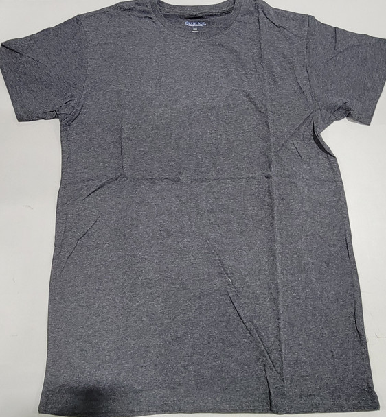 BLUE ICE MEN'S SHORT SLEEVE CREW NECK CLASSIC T-SHIRT - SIZE: MEN M - CHARCOAL