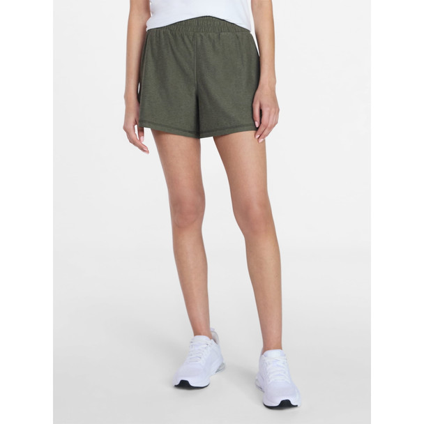 ATHLETIC WORKS WOMEN'S BUTTERCORE SOFT GYM SHORTS - SIZE: M - GREEN MIDNIGHT DD New