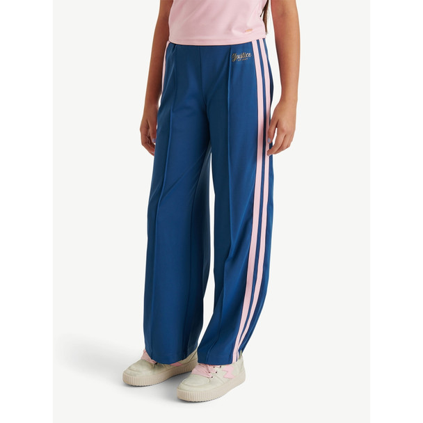 JUSTICE GIRL'S TRACK PANT - SIZE: YOUTH S - MARINE BLUE New