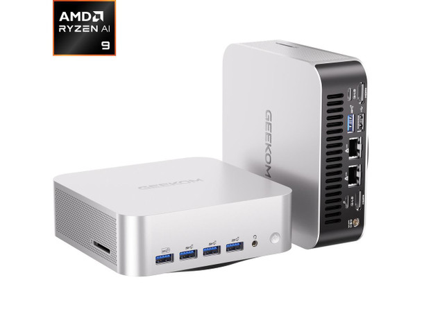 GEEKOM Mini PC A9 MAX AMD Ryzen AI 9 HX 470 32GB DDR5 2TB SSD AMD Radeon 890M