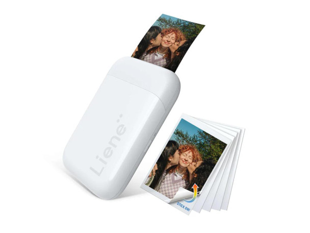 Liene Pearl K100, Portable Photo Printer, iOS and Android Smartphone compatible,