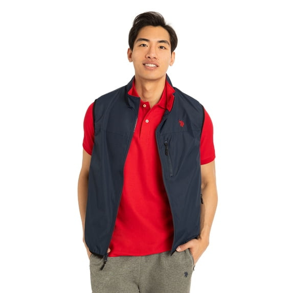 U.S. POLO ASSN. MEN'S FLEECE LINED VEST - SIZE: MEN S - CLASSIC NAVY New