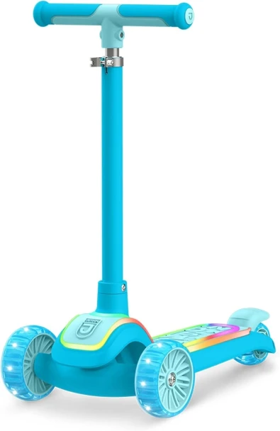 JETSON EXCITING 3-WHEEL SCOOTER LITTLE KIDS - LIGHT-UP WHEELS - HALOS BLUE