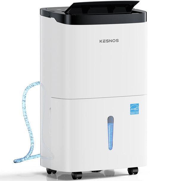 KESNOS 80 PINT DEHUMIDIFIER DOE 25 PT UP TO 5000 SQ. FT - WHITE/BLACK