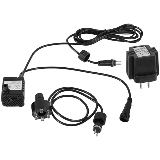 Sunnydaze 40 GPH Submersible Water Pump, 12V Small Fountain Pump - Black