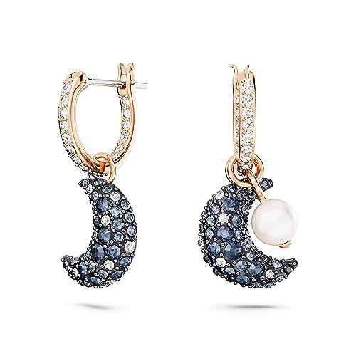 SWAROVSKI LUNA CRYSTAL JEWELRY COLLECTION, SET OF 2 - DROP EARRINGS - BLUE