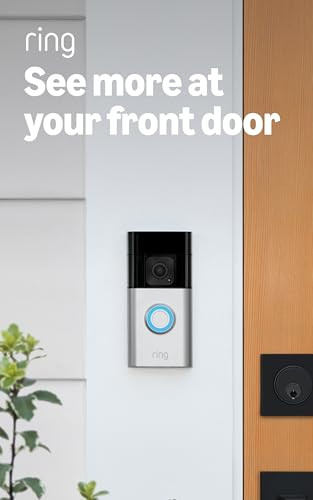 RING BATTERY DOORBELL PLUS HOME HD VIDEO MOTION 5F77E9-SAT/NICKEL - SATIN NICKEL New