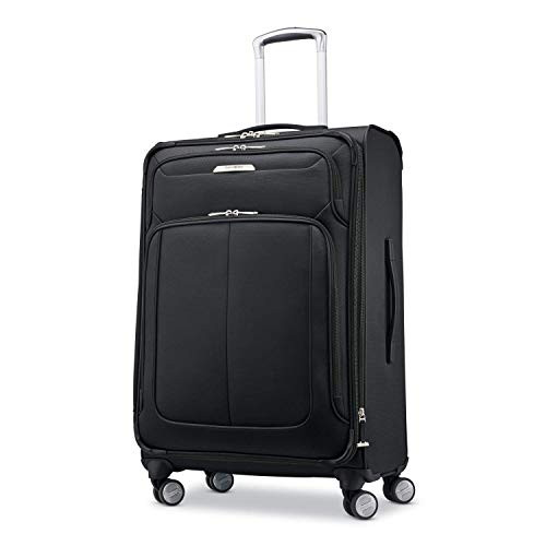 SAMSONITE SOLYTE DLX SOFTSIDE EXPANDABLE LUGGAGE SPINNER WHEELS - MIDNIGHT BLACK New