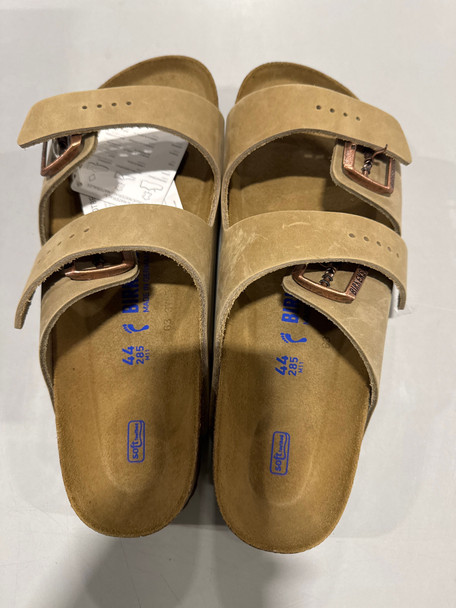 BIRKENSTOCK MENS ARIZONA SANDAL - SIZE: MEN 11N - TOBACCO OILED LEATHER