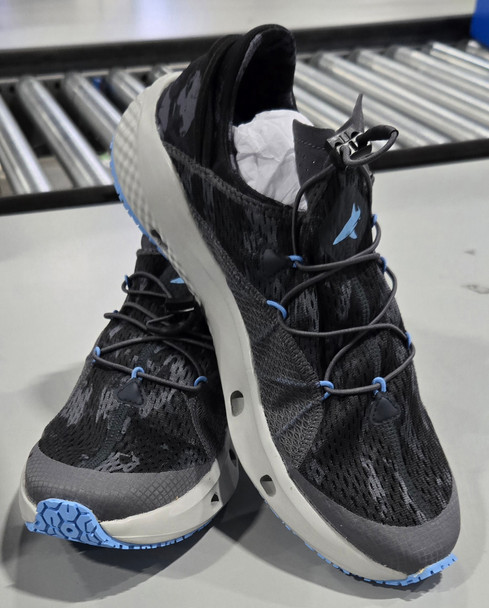 UNDER ARMOR CHARGED KILCHIS BTH MEN'S FISHING SHOES - SIZE: 11 - GRAY LIGHT-BLUE