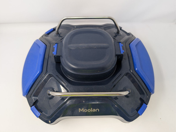 MOOLAN CORDLESS ROBOTIC POOL CLEANER: DUAL-DRIVE MOTORS - BLACK/BLUE