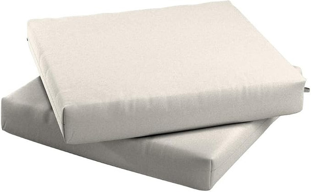 CALIFORNIA UMBRELLA OUTDOOR PATIO CHAIR PAD SET OF 2 18 X 18" - WHITE