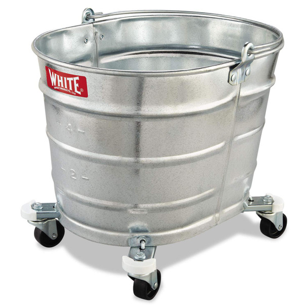 IMPACT PRODUCTS IMPACT METAL MOP BUCKET 26 QT STEEL 260 - SILVER METAL