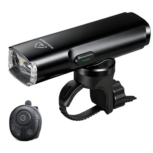 SEMAHO LED BIKE LIGHTS FOR NIGHT RIDING, 2000LM SUPER BRIGHT - BLACK