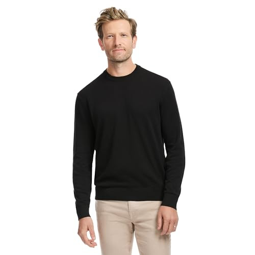 44S6S024-001 SAKS FIFTH AVENUE MEN'S JERSEY STITCH CREWNECK SWEATER SIZE L New