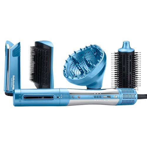 BABYLISSPRO STYLESWITCH IONIC MULTI-STYLER AIR STYLER HAIR DRYER 5 ATTACHMENTS New