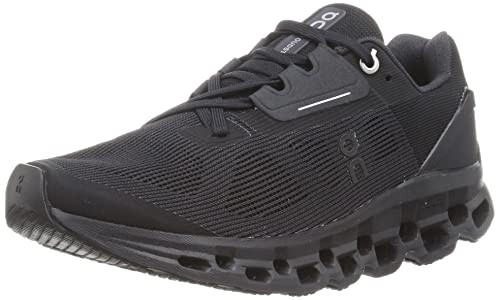 ON WOMENS CLOUDSTRATUS BLACK SIZE 6 WOMEN'S/UK W4/EU W37