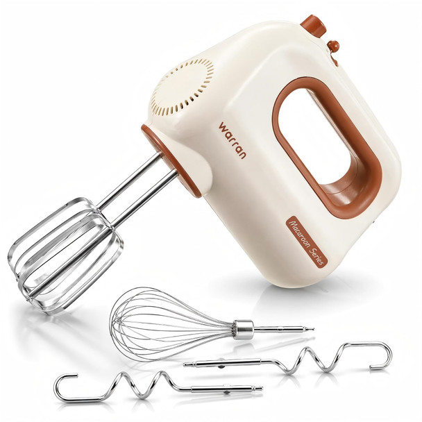 WARREN 300W Compact Lightweight Electric Hand Mixer HM050 - White