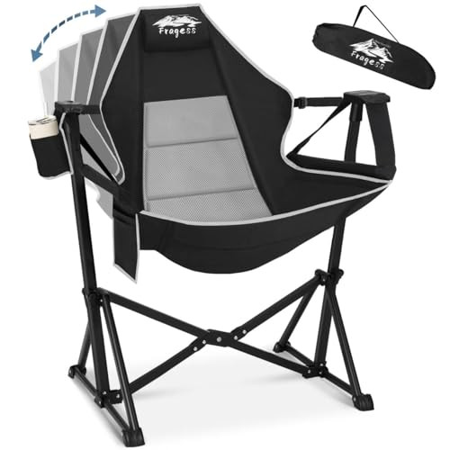Fragess Portable Hammock Camping Chair with Adjustable Back, Support 330lbs