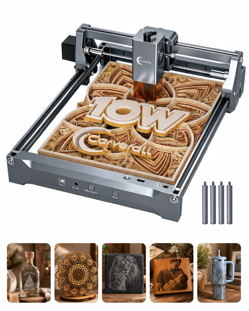 CARVERALL K15 PRO LASER ENGRAVER 10W-LASER ENGRAVING MACHINE - GRAY