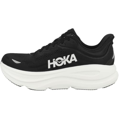 HOKA MEN'S BONDI 9 - SIZE: MEN 11 (US) - BLACK/WHITE
