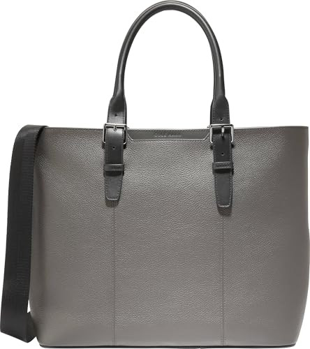 COLE HAAN MEN'S GRAND SERIES TRIBORO TOTE - TORNADO/BLACK New