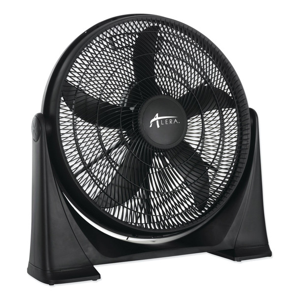 ALERA 20 3-SPEED SUPER-CIRCULATOR TILT FLOOR FAN - BLACK