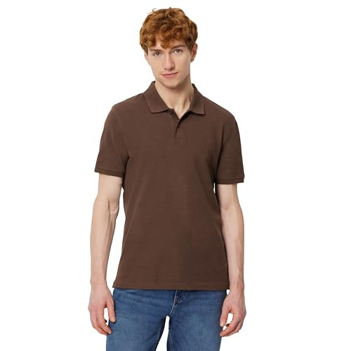 AMAZON ESENTIALS MEN'S SLIM-FIT SHORT-SLEEVE COTTON POLO RICH HAZEL SIZE L New