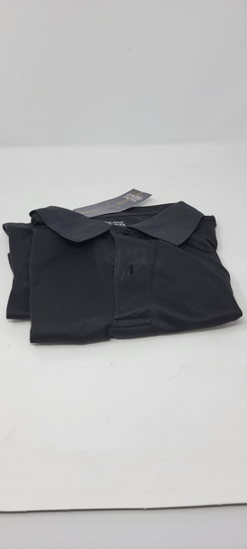 KICK START GEAR SPORTSWEAR MESH PERFORMANCE POLO SHIRT SIZE: MEN M - BLACK New